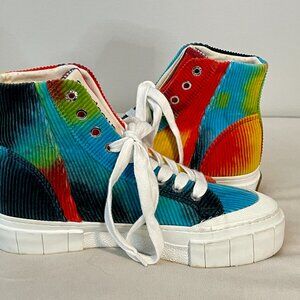 Goodnews Multi-coloured High-top Corduroy Sneakers - NWOT